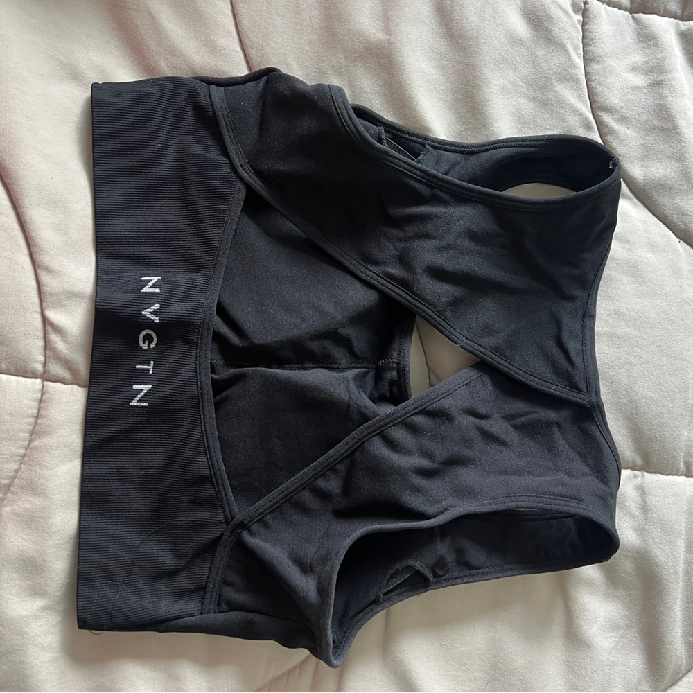 NVGTN black Sports Bra